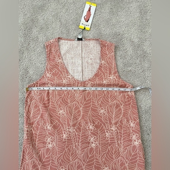 Orvis Womens Floral Sleeveless Linen blend Dress Small Coastal Grandma Lagenlook - Picture 11 of 12